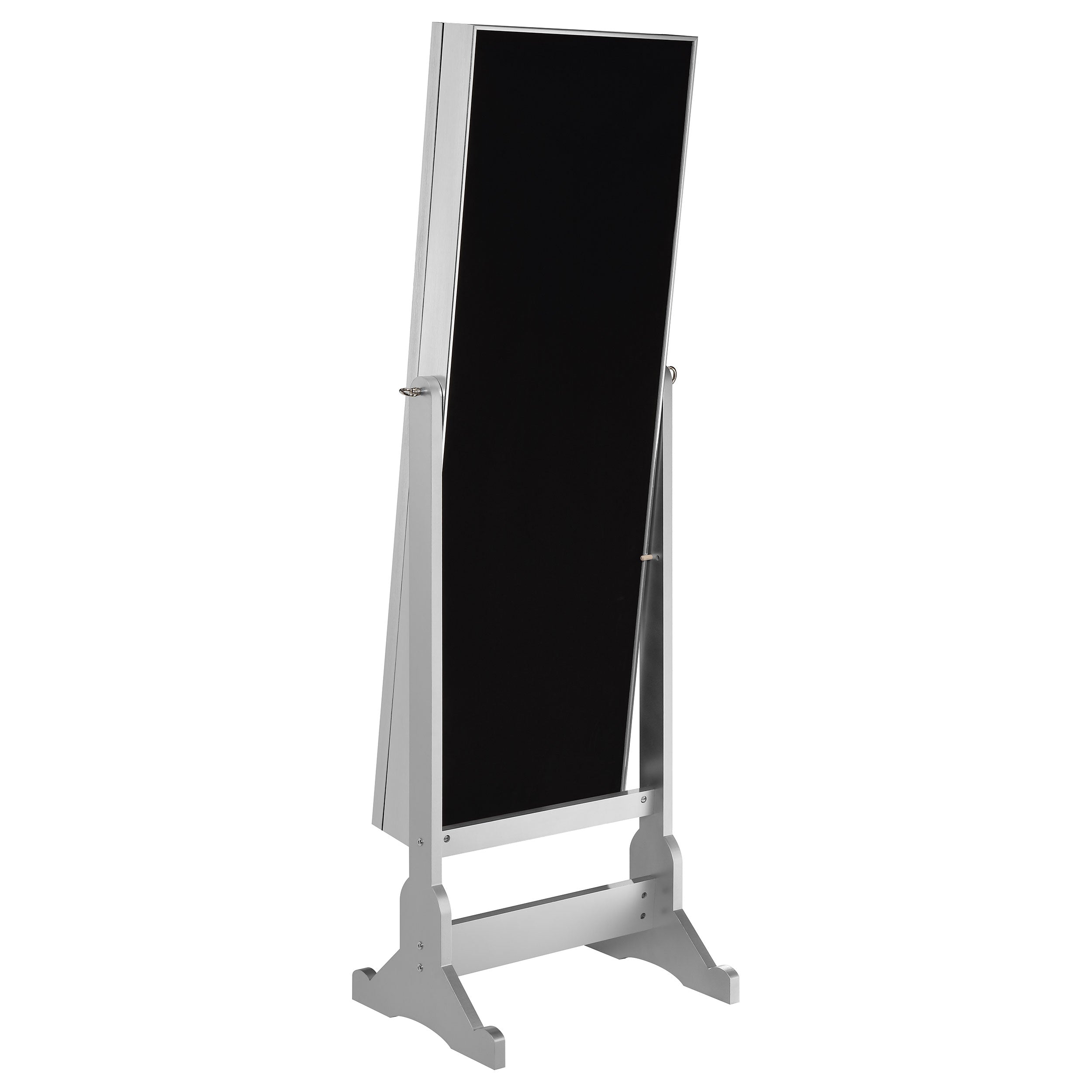 Moore Cheval Mirror with Jewelry Storage Silver — view 9