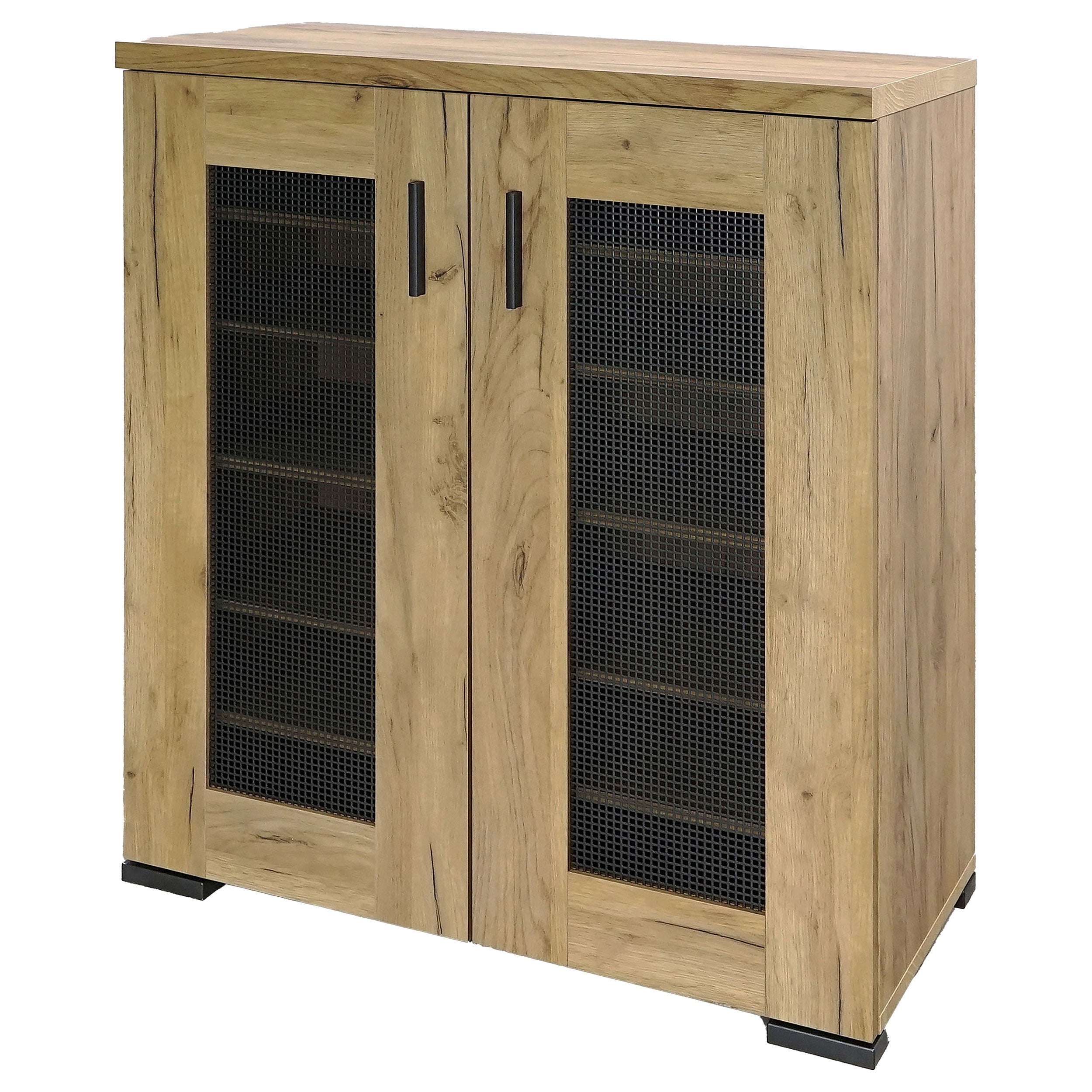 Bristol 6-shelf Engineered Wood Shoe Cabinet Golden Oak — view 5