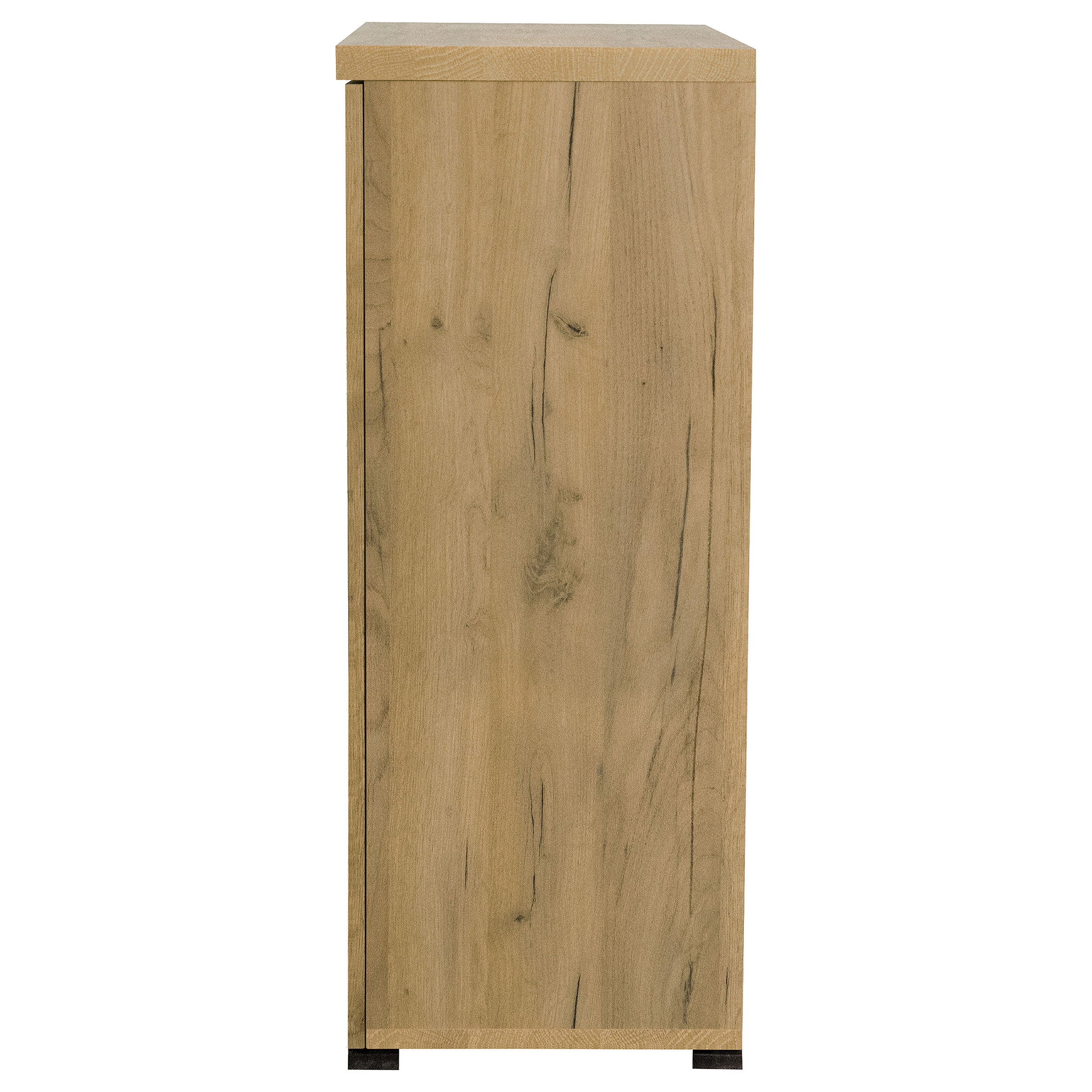 Bristol 6-shelf Engineered Wood Shoe Cabinet Golden Oak — view 6