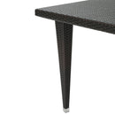Reflect - Outdoor Dining Table With Rattan Cover - Dark Gray