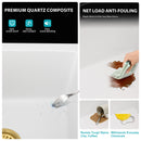 Modern Quartz Kitchen Sink Undermount Granite Composite