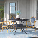 Outdoor Patio Aluminum 48" Round Dining Table - Dessert Night