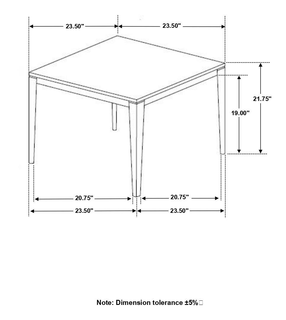 Mozzi Square Faux Marble Side End Table Grey and Black - Atlantic Fine Furniture Melbourne FL