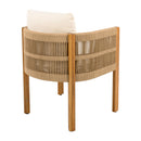 Outdoor Dining Chairs With Rope Handles (Set of 2)