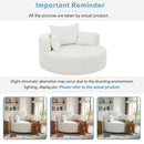 360° Swivel Chair Accent Barrel Chair With Removable Pillows