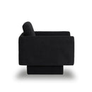 360° Modern Swivel Accent Chair Round Armchair, Thick Padded Single Lounge Sofa Upholstered Comfy