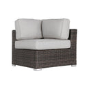 Seating Set With Cushions Handcrafted Wicker Design