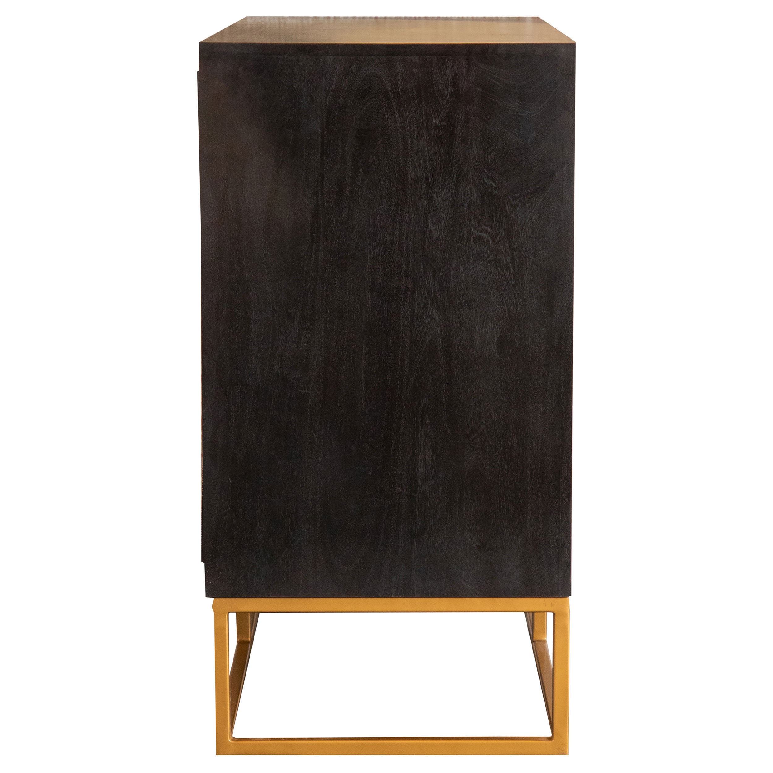 Zara 2-door 40-inch Wood Accent Storage Cabinet Black Walnut — view 4