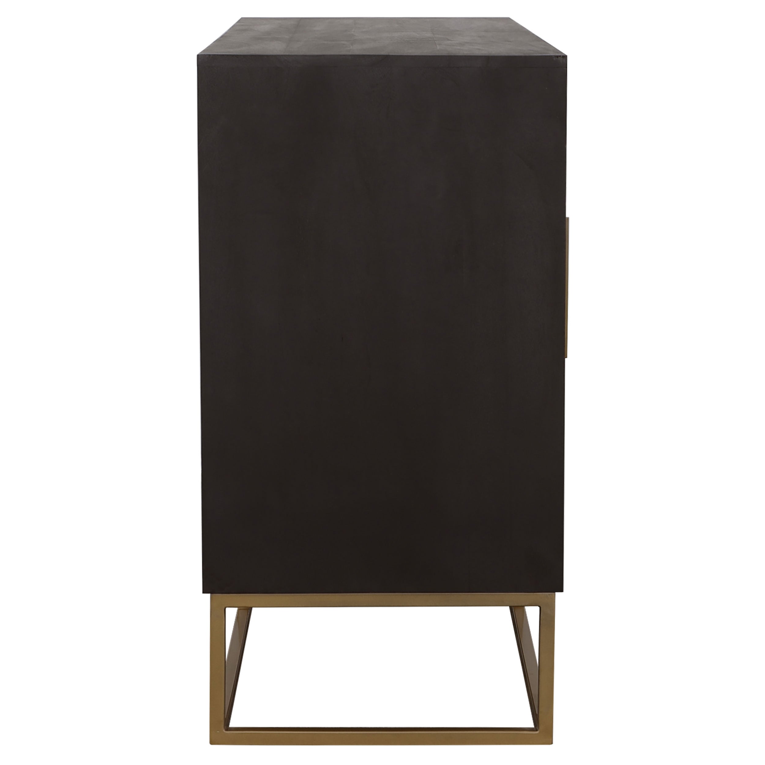 Zara 2-door 57-inch Wood Accent Storage Cabinet Black Walnut — view 6