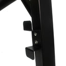 Metal Adjustable Worktable With Socket And Wooden Top - Black