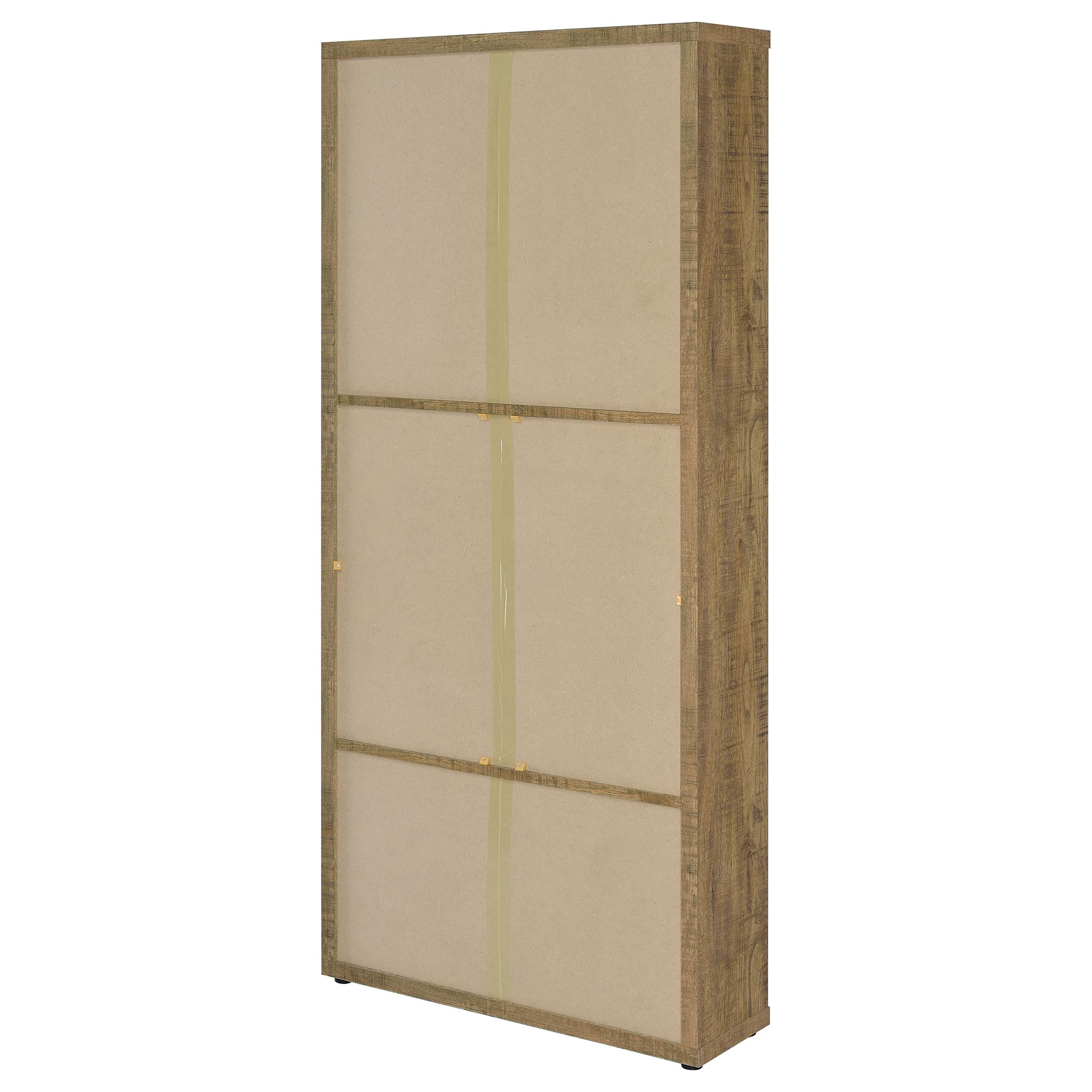 Hawthorne 4-shelf Glass Door Tall Cabinet with Drawers Mango — view 8