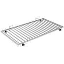 Twin over Full Bed with Sturdy Steel Frame, Bunk Bed with Twin Size Trundle, Two-Side Ladders, Silver(OLD SKU:MF194424AAN)