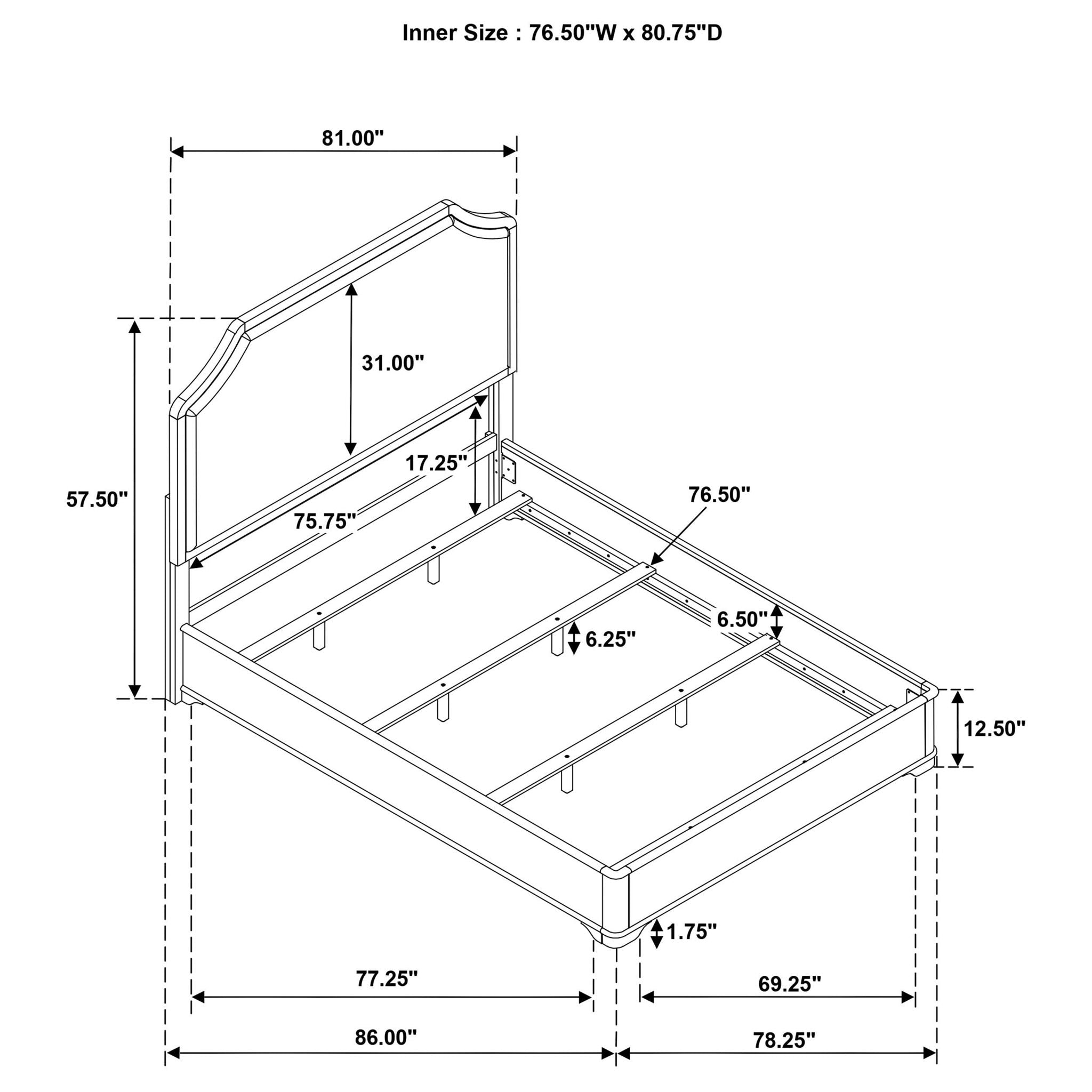 Garland 5-piece Eastern King Bedroom Set Brown Cherry
