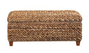 Laughton - Hand - Woven Banana Leaf Storage Trunk - Amber