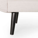 Auroral - Velvet Upholstered Chaise Lounge With Scrolled Arms And Tapered Legs