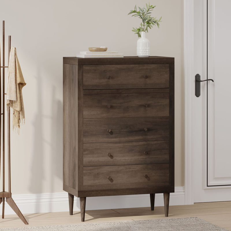 Nystrom - Mid Century Modern 5 Drawer Dresse