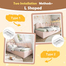 Upholstered Daybed With Metal Slatted Base