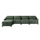 Stylish Sofa With Ottoman And Lumbar Pillows, Ergonomic Design