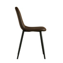 Modern Dining Chairs With Soft Upholstered Seat, Spoon Shape Design