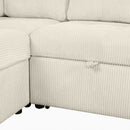 U-Shaped Sofa Sectional Sofa Pull-Out Sofa Bed With A Storage Chaise Lounge, Charging Devices For Living Room