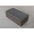 Wicker Sectional Seating Group With Plush Cushions