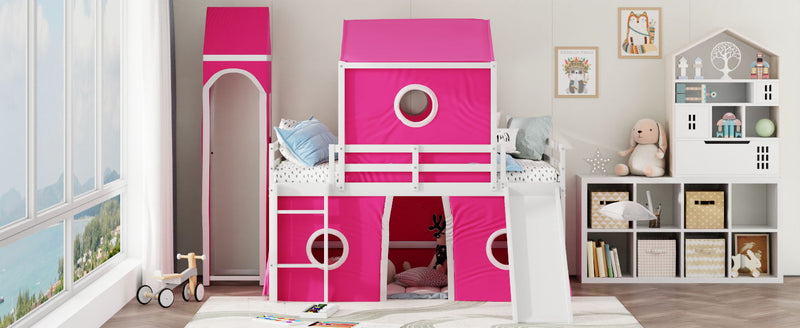 Loft Bed & Slide Tent And Tower