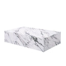 Fritzy - Engineered Stone Coffee Table - White Marble