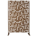 Decorative Freestanding Metal Privacy Screen For Indoor & Outdoor Use