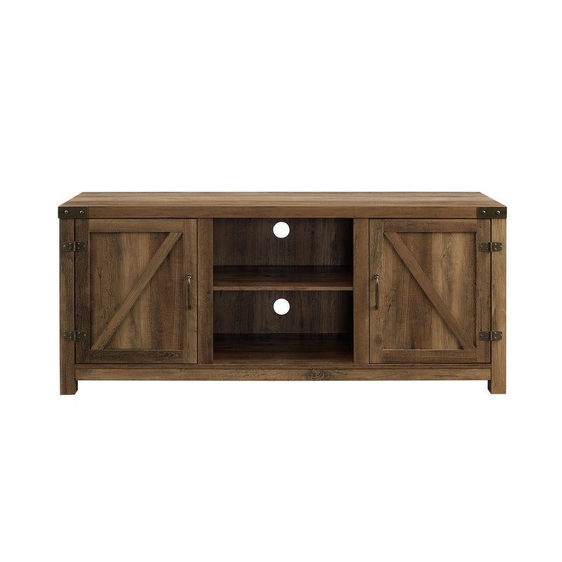 Farmhouse Barn Door TV Stand For TVs Up To 65"