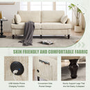 Chenille 2 Seater Sofa With LED Light, USB Charging Port, And Storage Bag