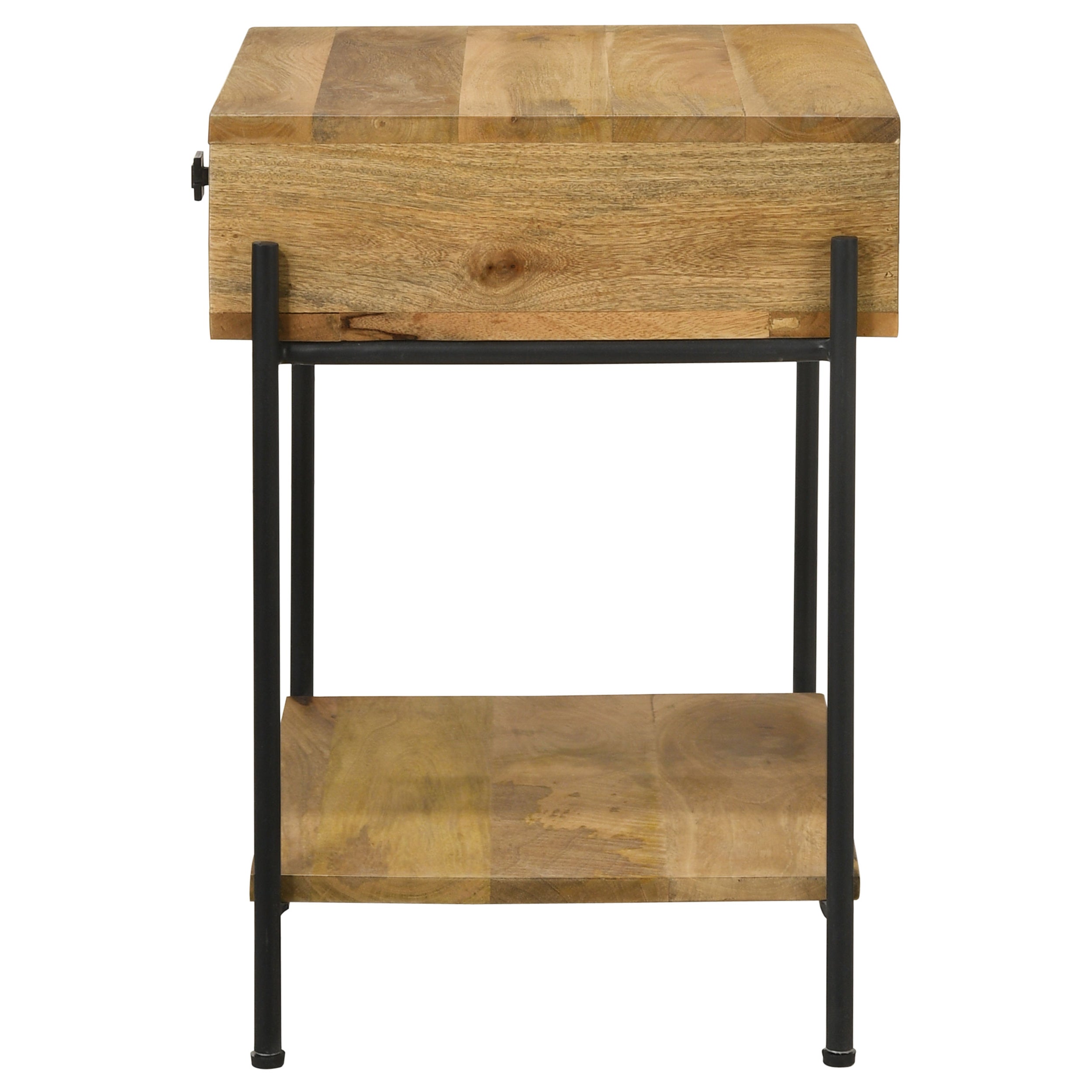 Declan 1-drawer Wood Accent Side Table Natural Mango — view 6