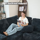 Modular U Shaped Sectional Sofa With Reversible Design