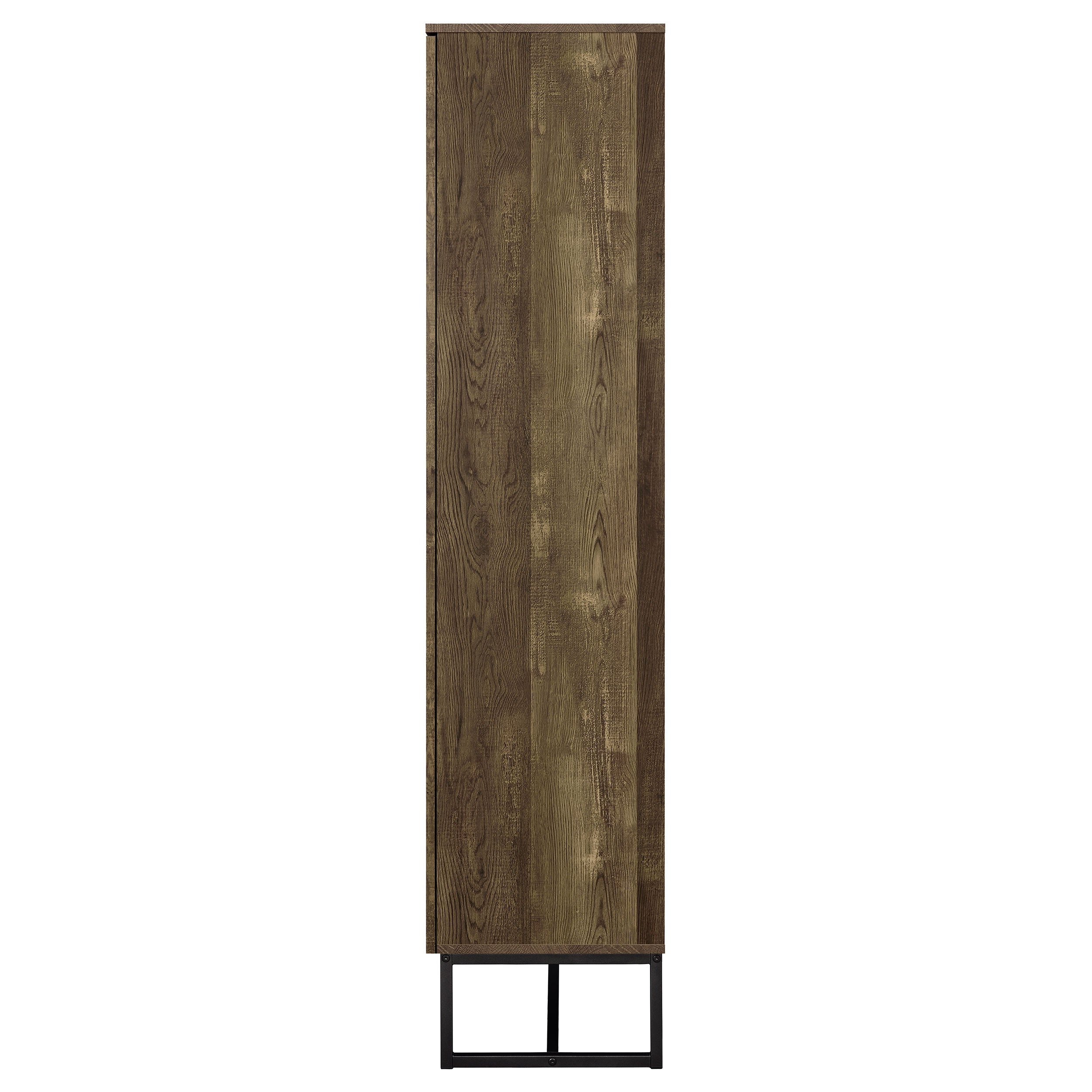 Carolyn 2-door Engineered Wood Accent Cabinet Rustic Oak — view 6