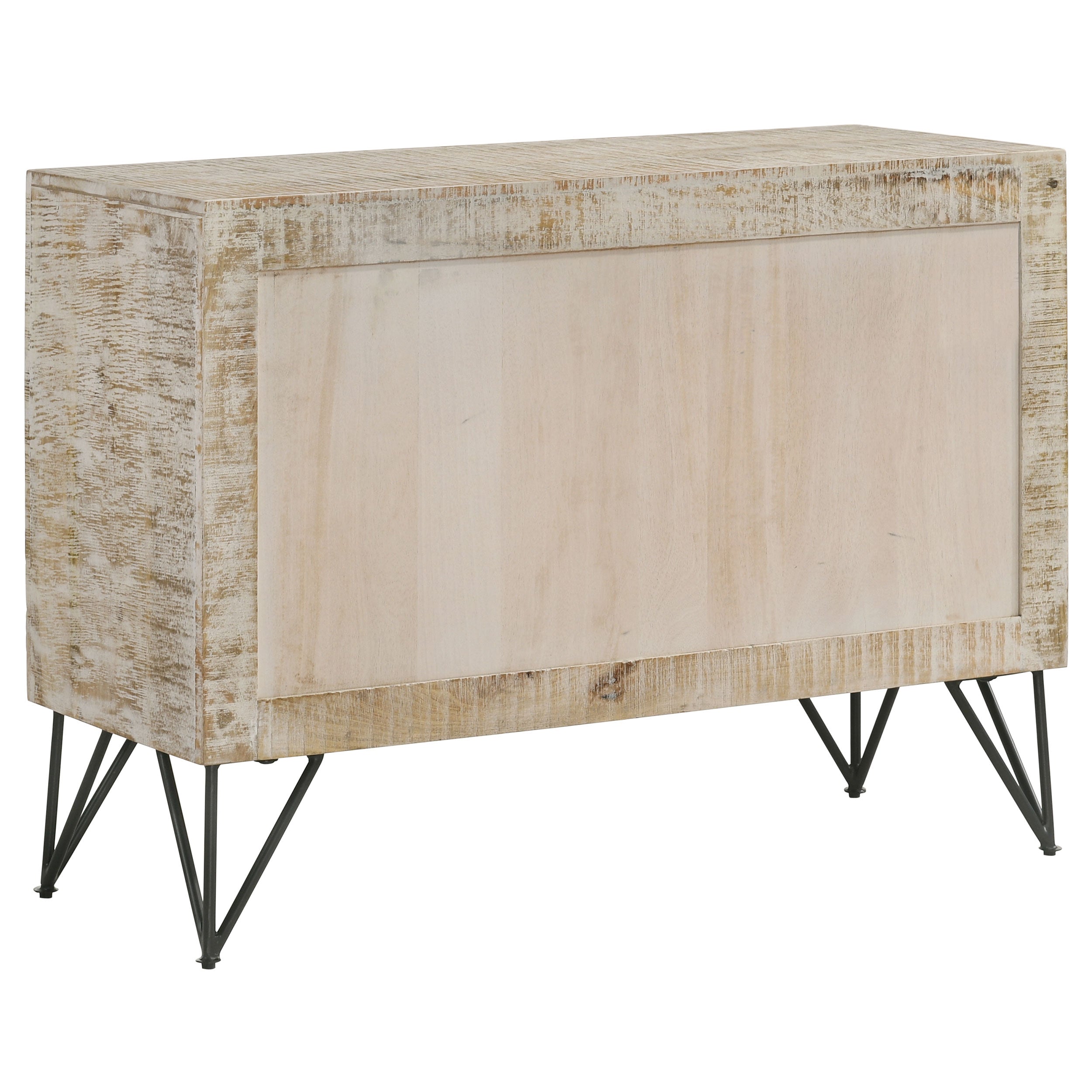 Eileen 2-door Wood Storage Accent Cabinet White Washed — view 8