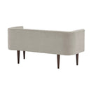 Farrah - Accent Bench With Low Back & Sides - Cream