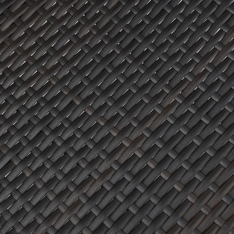 Outdoor Dining Chairs, Stackable Chairs With UV Resistant Frame (Set of 2) - Brown Multi