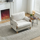 Mid Century Modern Foldable Sofa Bed, 3 In 1 Convertible Sleeper With 3 Pillows