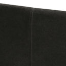 David - King Tufted Wingback Bed - Dark Charcoal Gray