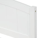 Twin size Platform Bed with Trundle, White