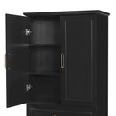 Freestanding Bathroom Cabinet With 3 Drawers, Adjustable Shelf, Soft Close Doors