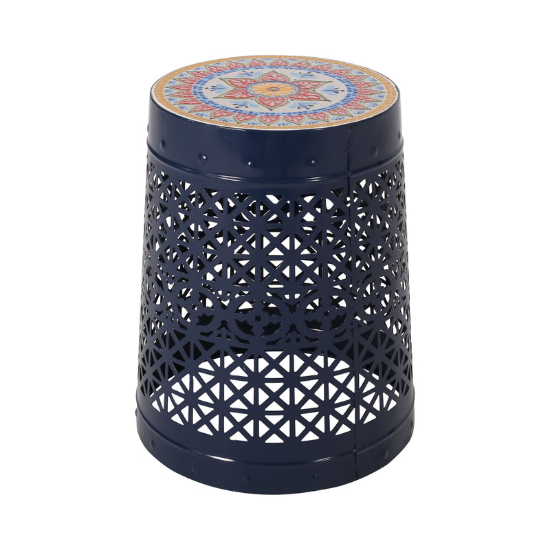 Cranbrook - Side Table With Tile Mosaic Top