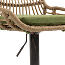 Modern Swivel Bar Stools Adjustable Counter Chairs With Footrest (Set of 2)