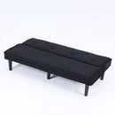 Versatile Corduroy Sofa Bed With Solid Wood Frame
