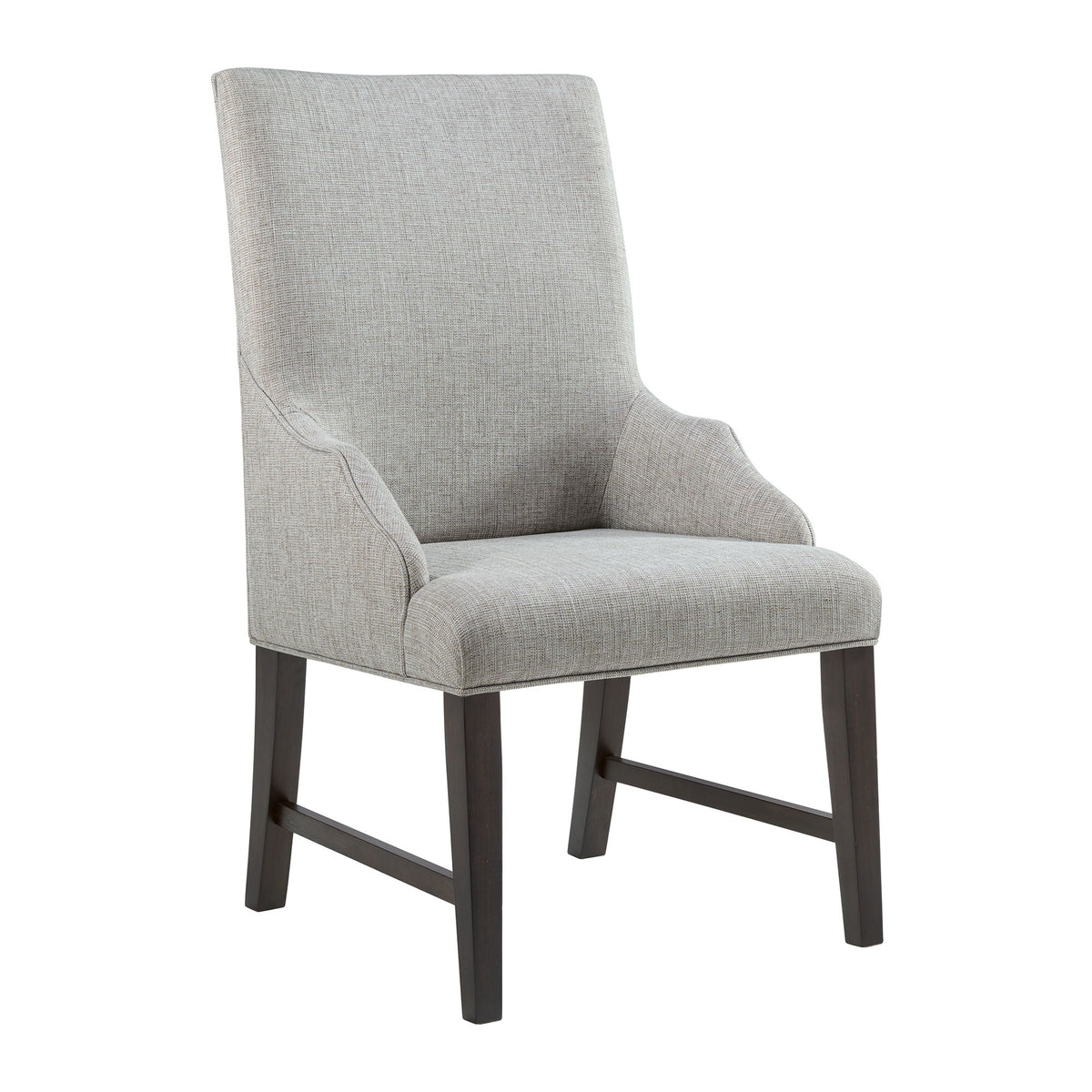 Montrose Fabric Dining Host Chair (Set of 2) in Espresso / Light Gray by Elements International, view 5