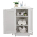 Bathroom Cabinet Triangle Corner Storage Cabinet With Adjustable Shelf Modern Style