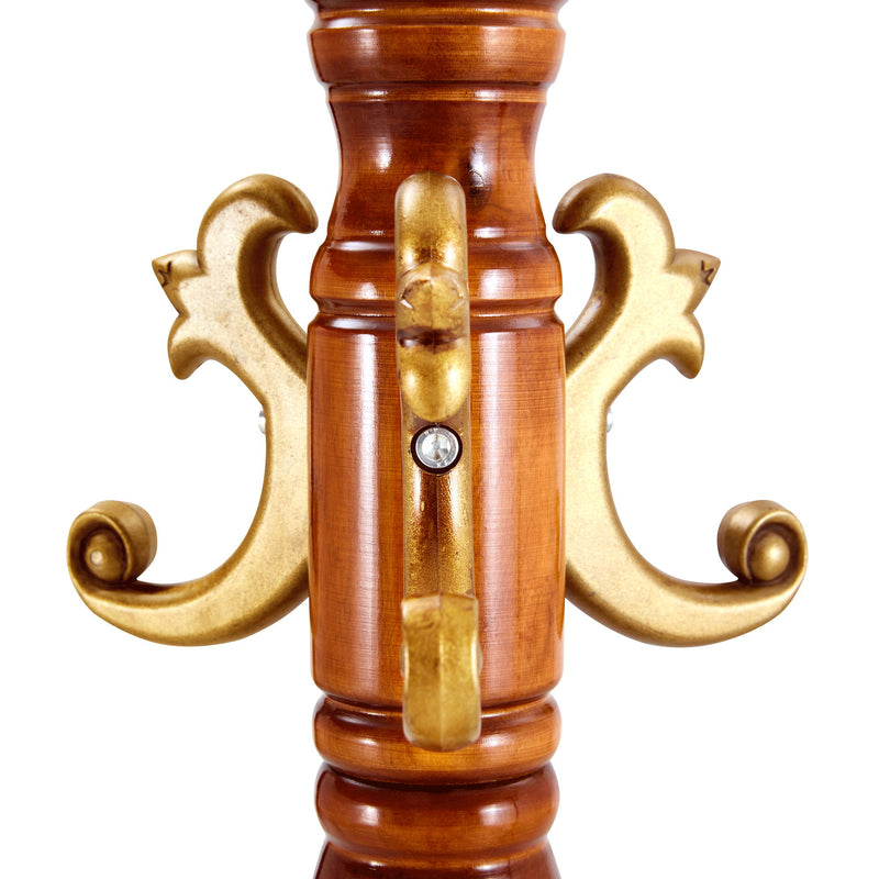 Multifunctional Coat And Hat Rack With Resin Stainless Steel Storage