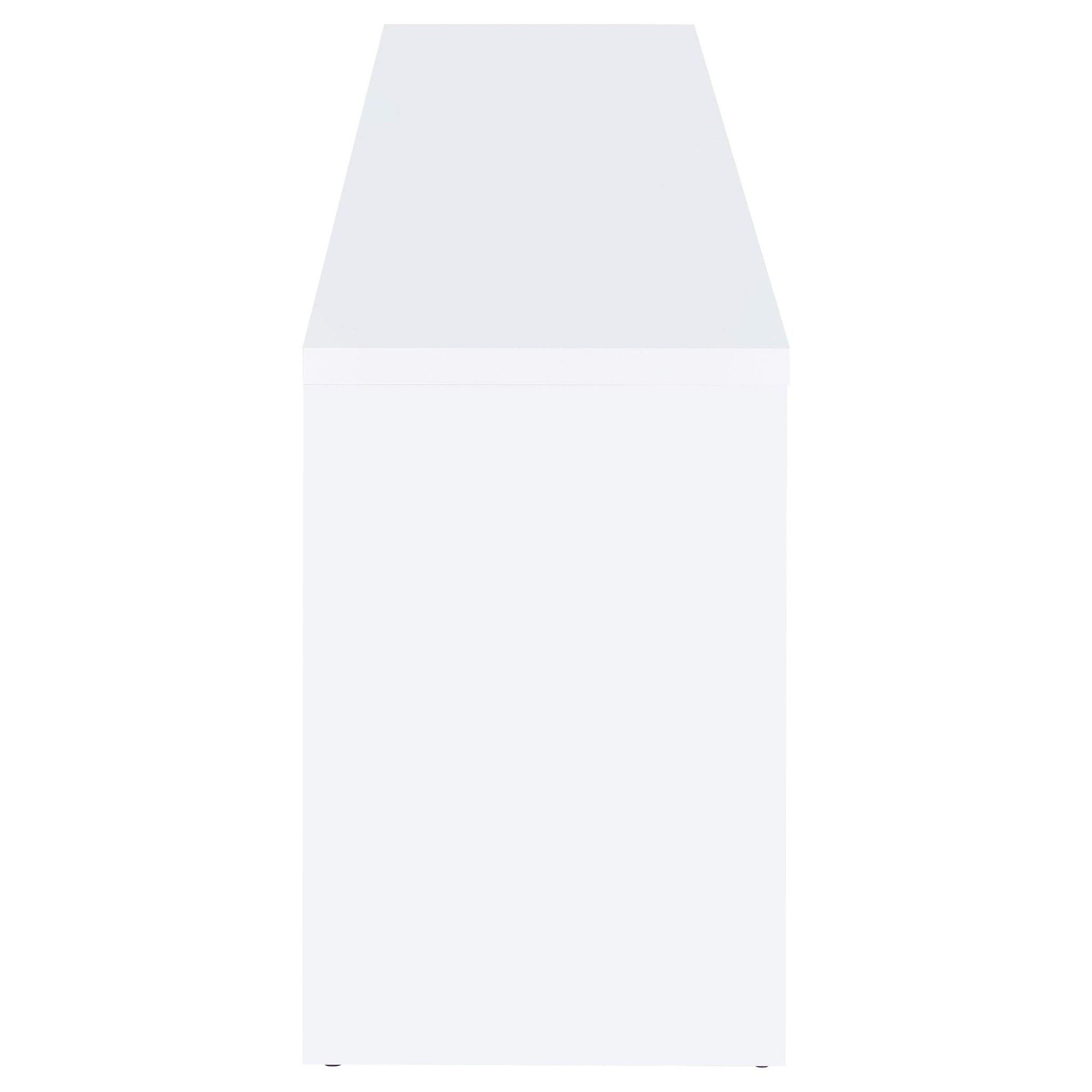 Laughlin 4-door Engineered Wood 78-inch TV Stand White