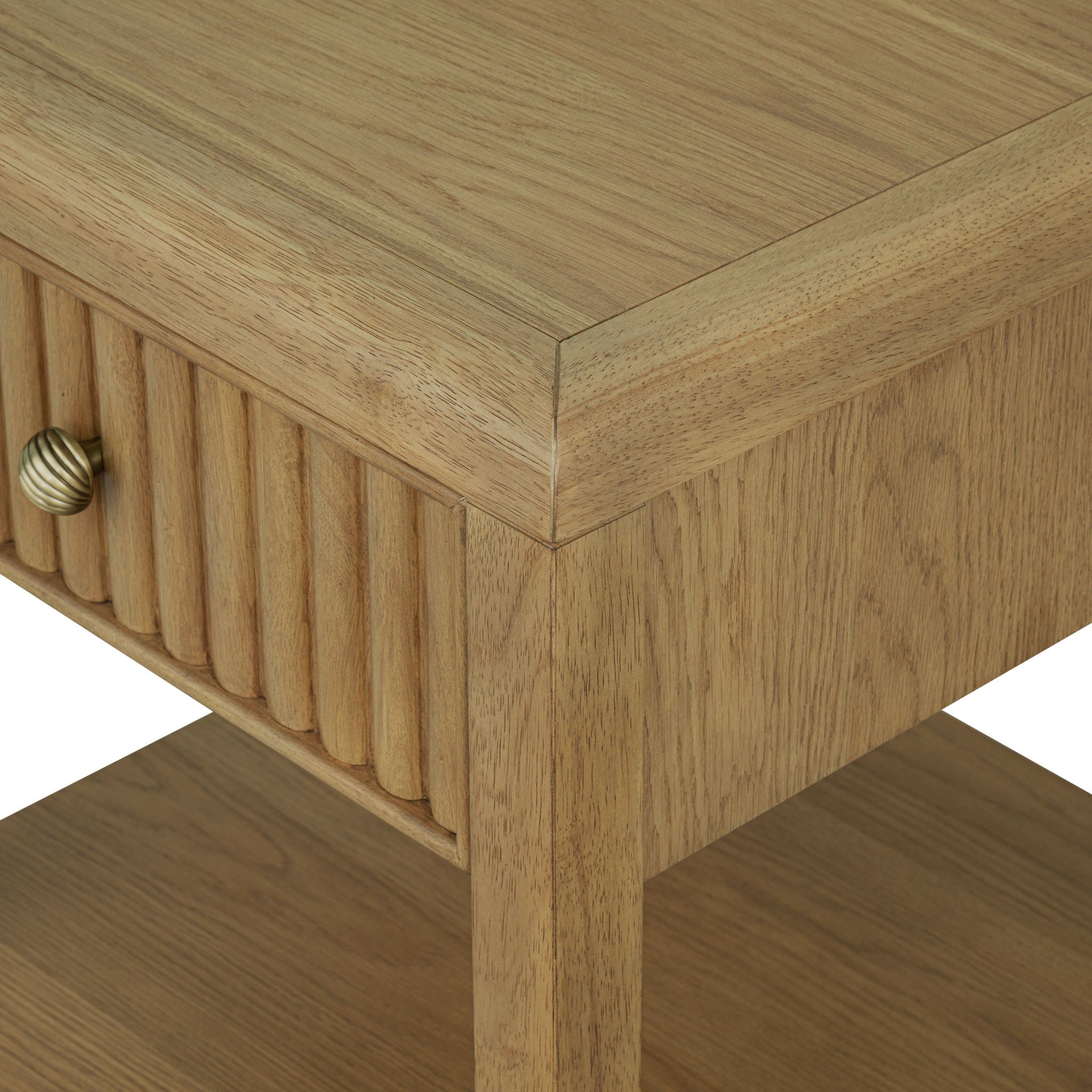 Reed - Chairside Table - Driftwood Oak