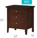 Hammond - 3 Drawer Nightstand
