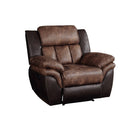 Jaylen - Recliner - Toffee & Espresso Polished Microfiber - Atlantic Fine Furniture Inc